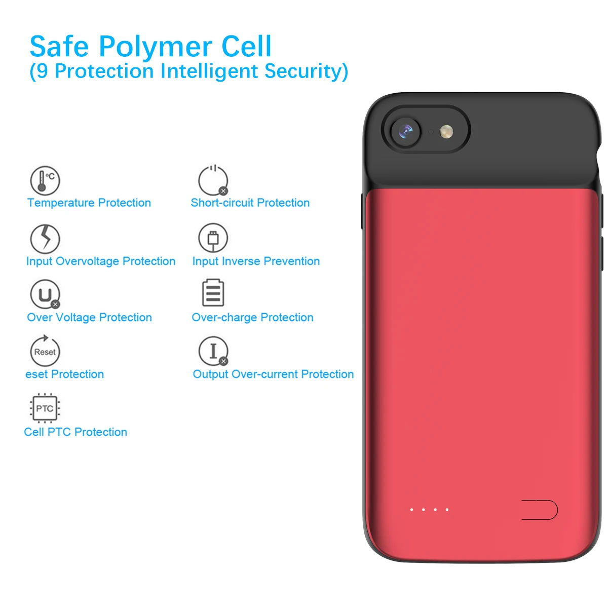 

For IPhone 6 6s 7 4.7 Inch 3200mah Battery Case Smartphone Rechargeable Extended Battery Scratch Resistance Phone Protector