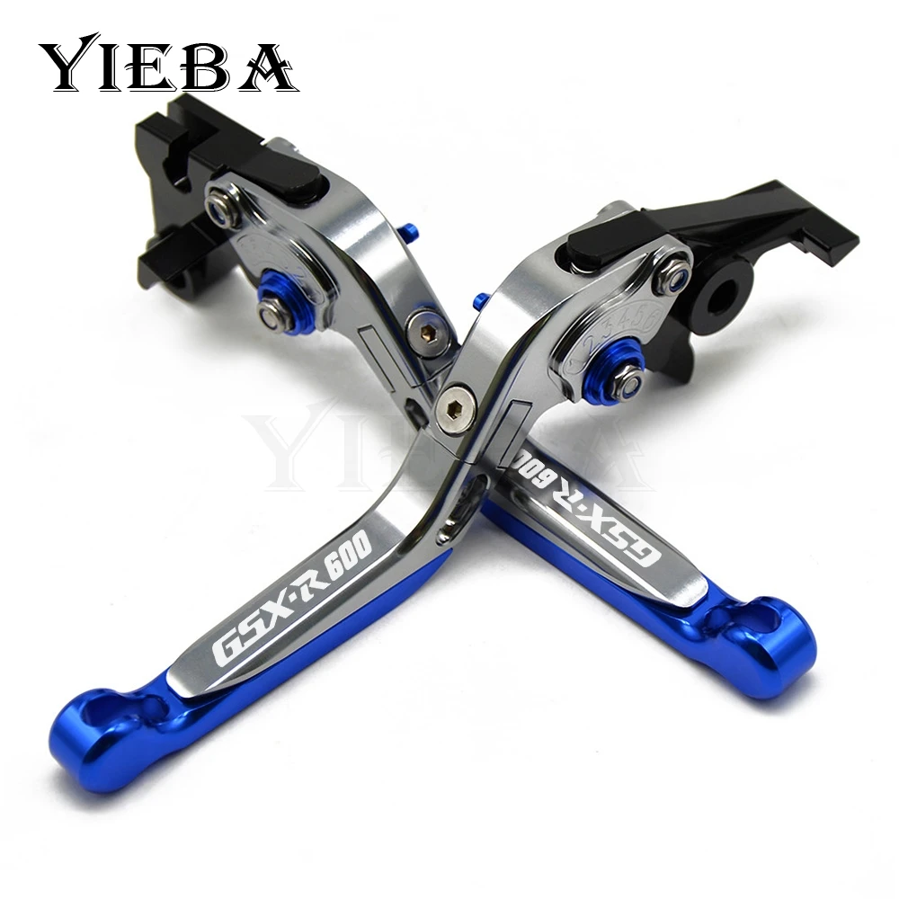 High quality Laser logo For GSXR600 2004-2005 gsxr600 gsx-r600 Motorcycle Adjustable Folding Extendable Brake Clutch Levers