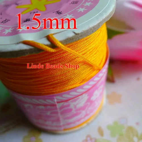 

free shipping 1.5mm thread cord rope 160m/cord Waxed Bead Cord fit bracelet&necklace string (color group 1)