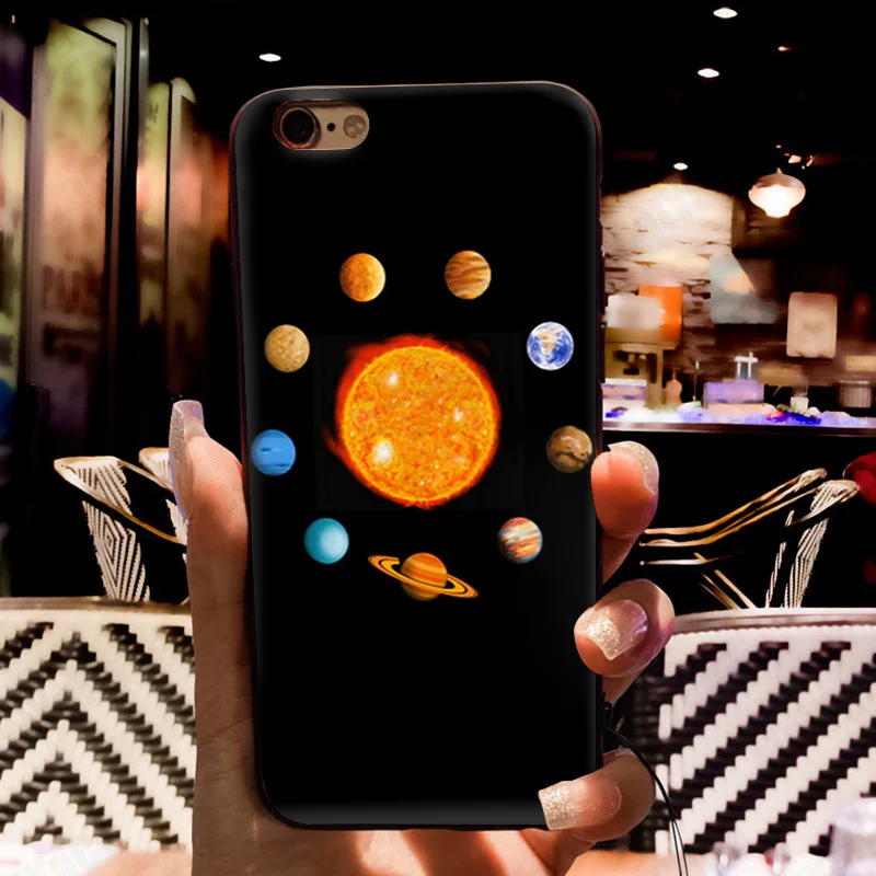 MaiYaCa Saturn Saturnus Planets of Solar System Phone Accessories Case for Apple iPhone 8 7 6 6S Plus X 5 5S SE 5C Cellphones