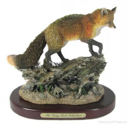 resin fox statue