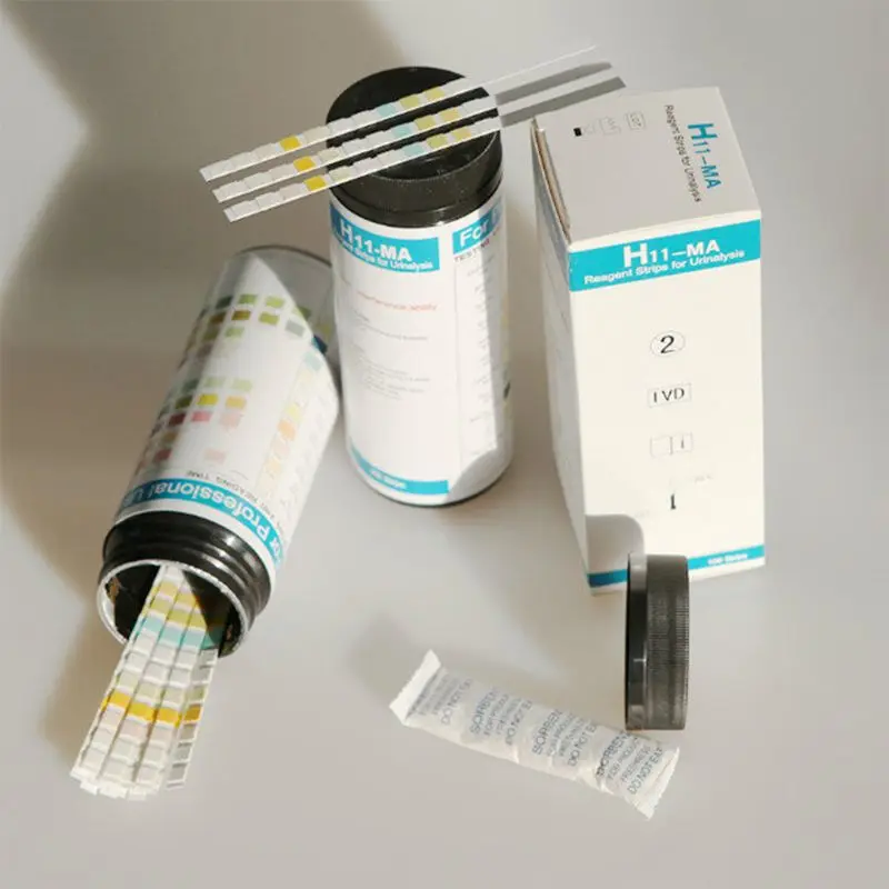 

URS-11MA urobilinogen, bilirubin, ketone, blood, protein, nitrite, leukocytes, glucose, specific gravity, pH, micro albumin