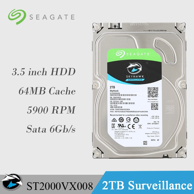 seagate 2tb surveillance hdd disk drive 5900 rpm sata 6gb s 3 5 inch 64mb seagate 2tb surveillance hdd disk drive 5900 rpm sata 6gb s 3 5 inch 64mb