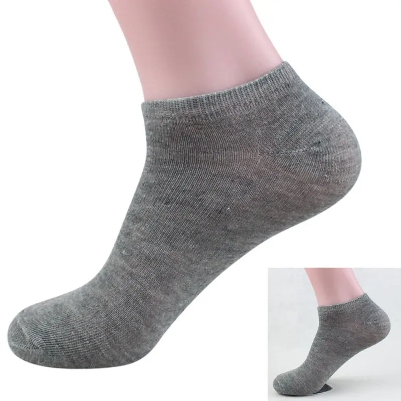 Men Women Ankle Socks Solid Color Polyester Casual Low Cut Socksin Men
