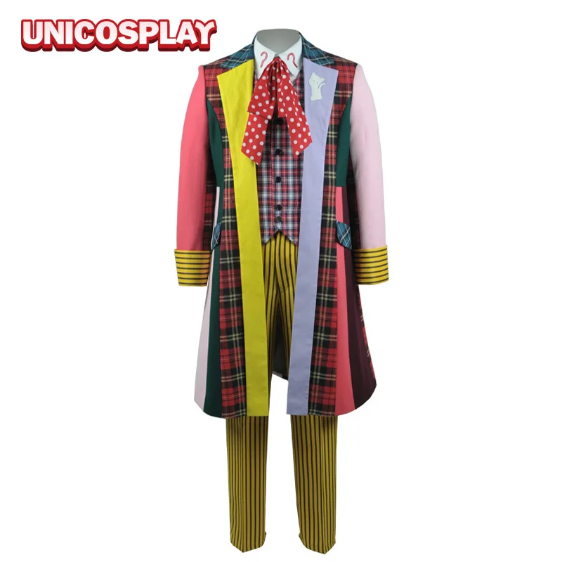 6th Doctor Dr полосатая форма пальто брюки ПОЛНЫЙ КОМПЛЕКТ Хэллоуин костюмы для