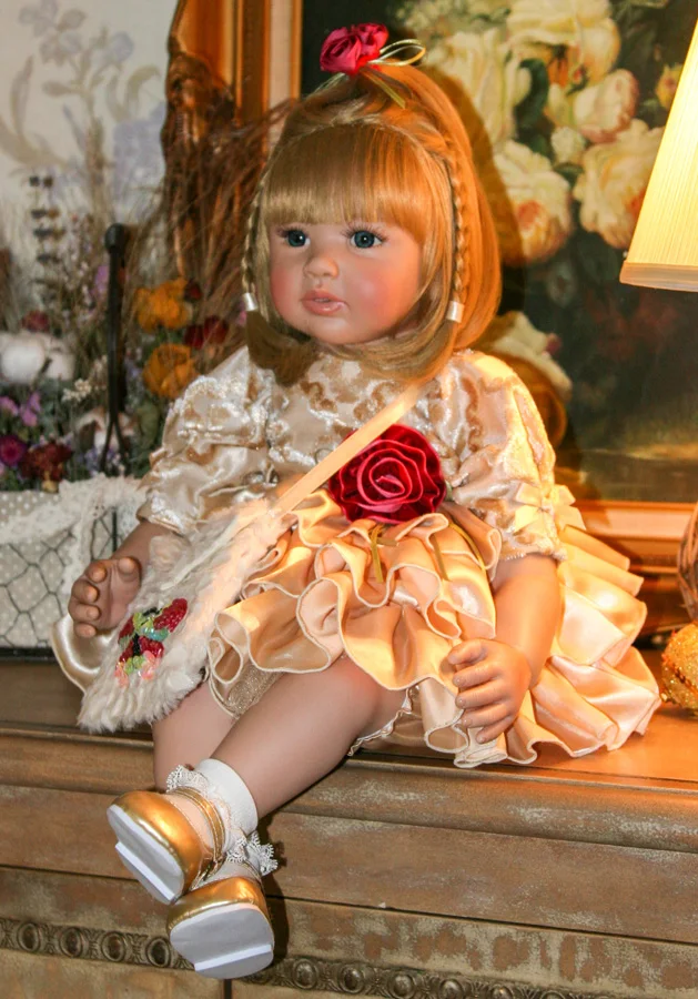 

60cm Silicone Reborn Baby Doll Toys For Children Girls Bonecas 24inch Princess Babies Vinyl Toddler Alive Bebe Birthday Present