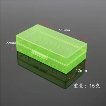 

4PCS New Hard Plastic Battery Protective Storage Boxes Cases Holder For 18650 18350 CR123A 17670 18500 Battery free shipping
