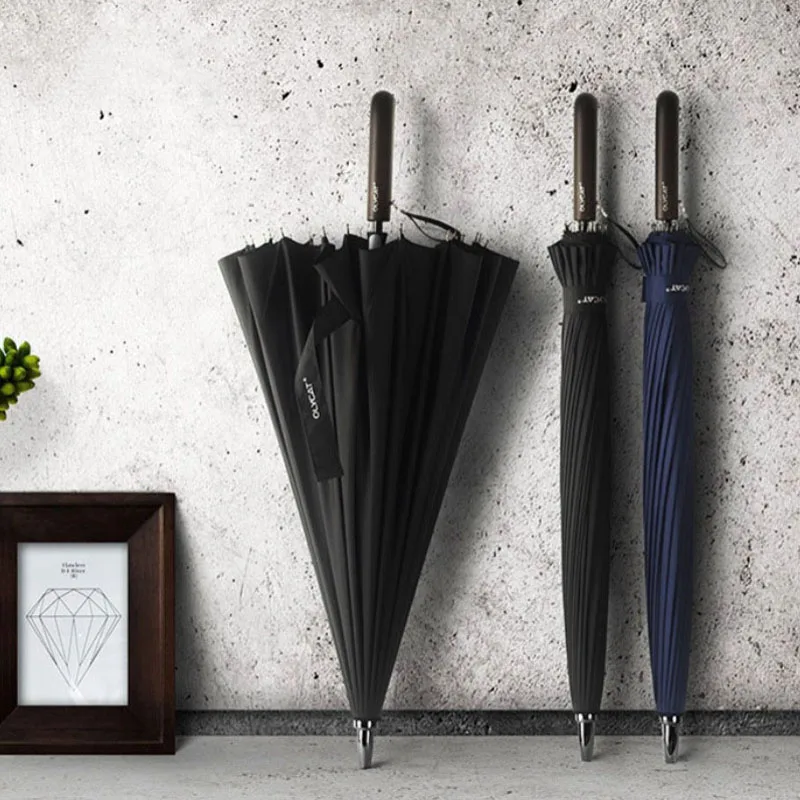 Umbrella Male Windproof Long Umbrella Men Large Strong Man And Women's Business 24 Ribs Umbrellas Dropshipping