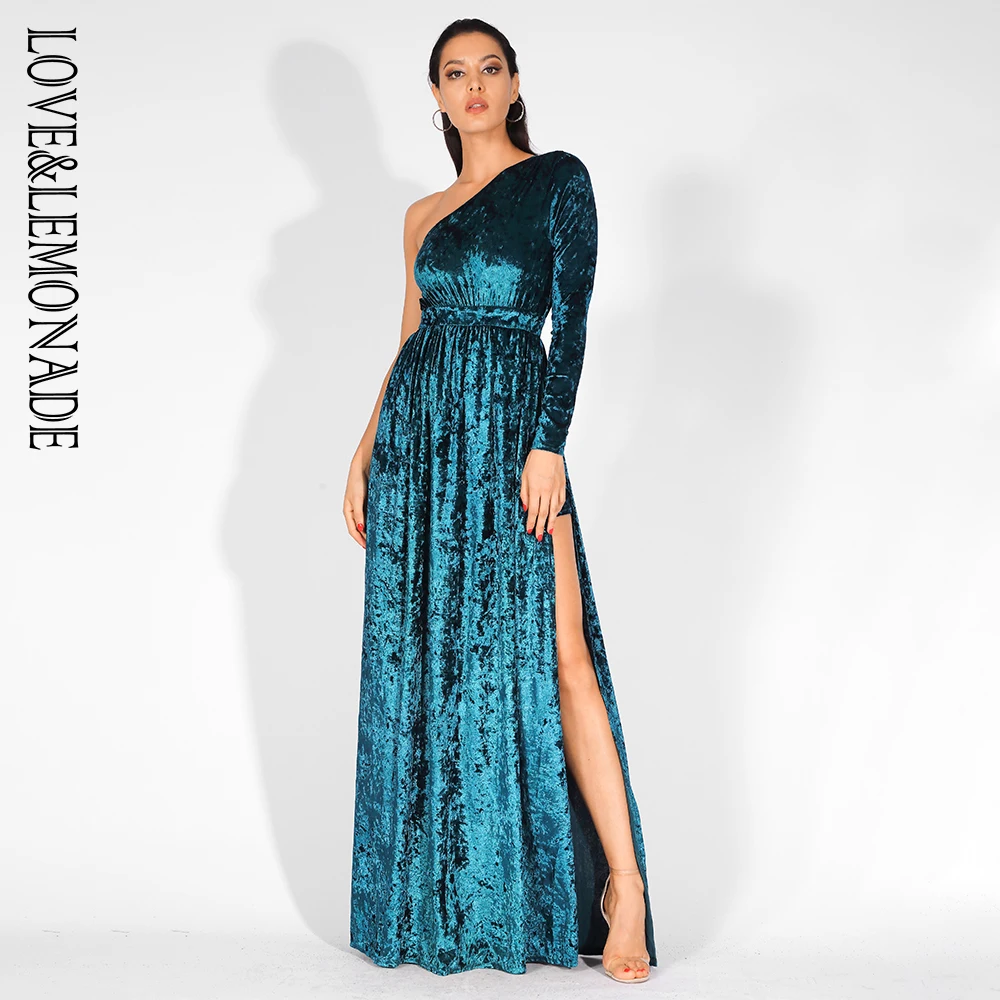 

Love&Lemonade Sexy Strapless Cut Out Velvet Fabric Jumpsuit LM81441 GREEN