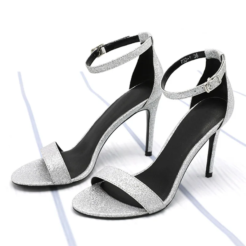 Black and silver evening shoes Outlet