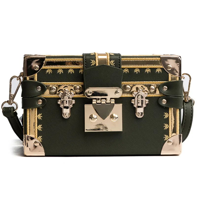 

New Mini Women's Bag of 2019 Fashion Lock Hand Tilt-Crossing Small Square Bag Trendy Single Shoulder Bag