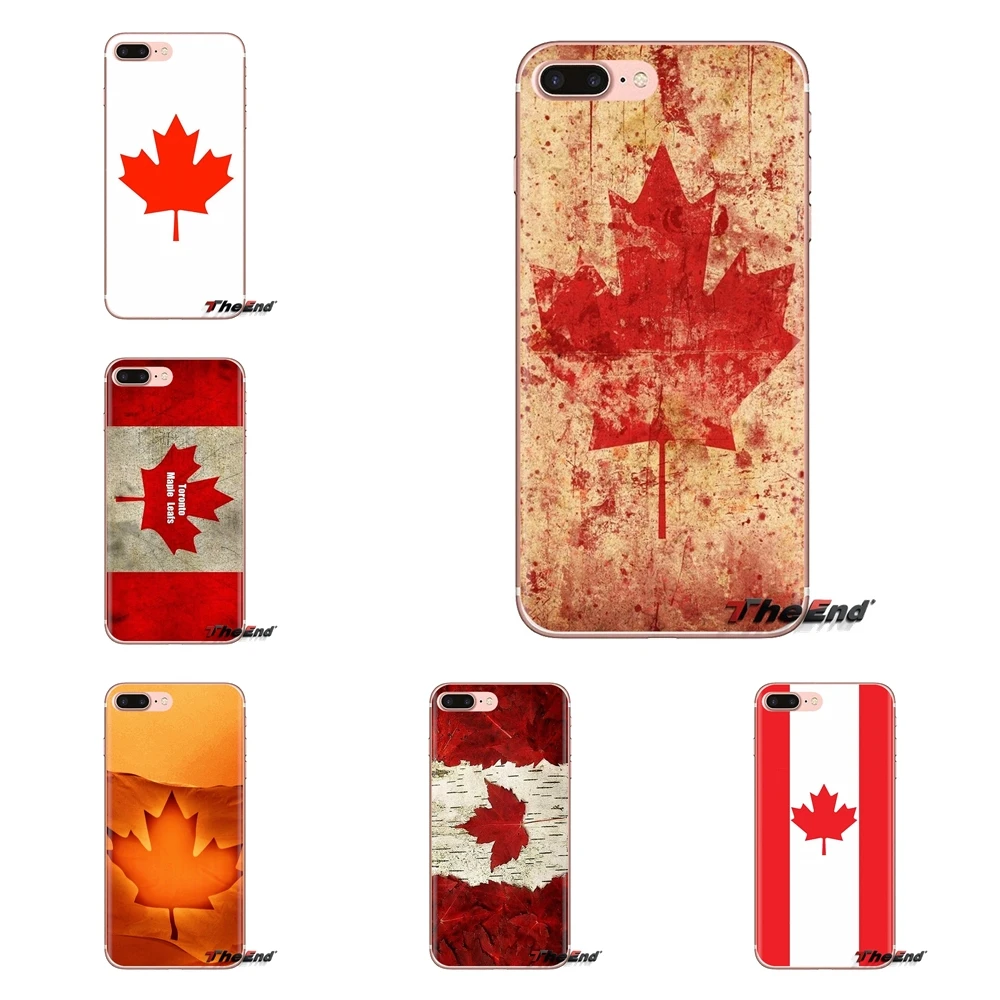 Canadian flag emblem Maple leaf Soft Transparent Cover Bag For iPod Touch Apple iPhone 4 4S 5 5S SE 5C 6 6S 7 8 X XR XS Plus MAX |