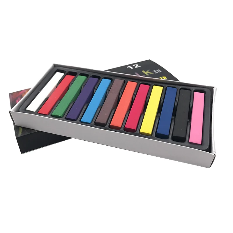 الأزياء الشعر اللون طباشير المؤقتة الألوان صبغة شعر الباستيل كيت الجمال العناية تصفيف الشعر أدوات الطباشير ل أداة للشعر