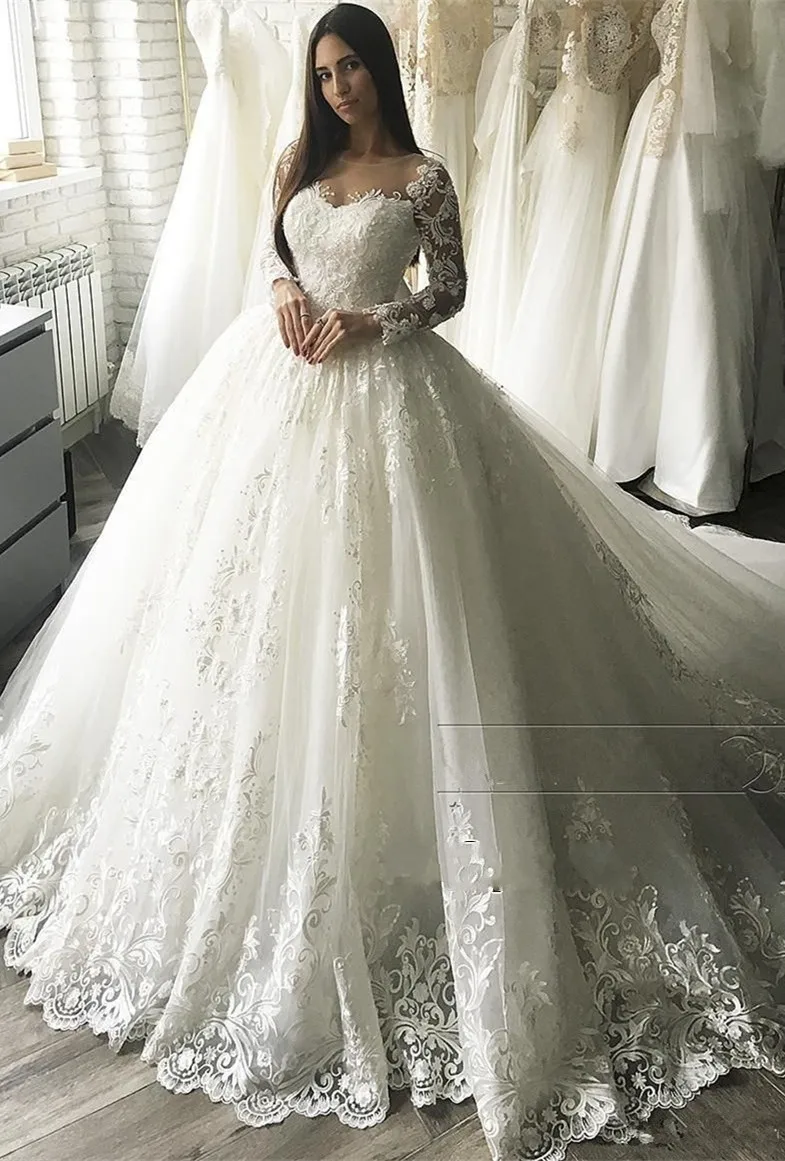 wedding dresses 2019 long sleeve