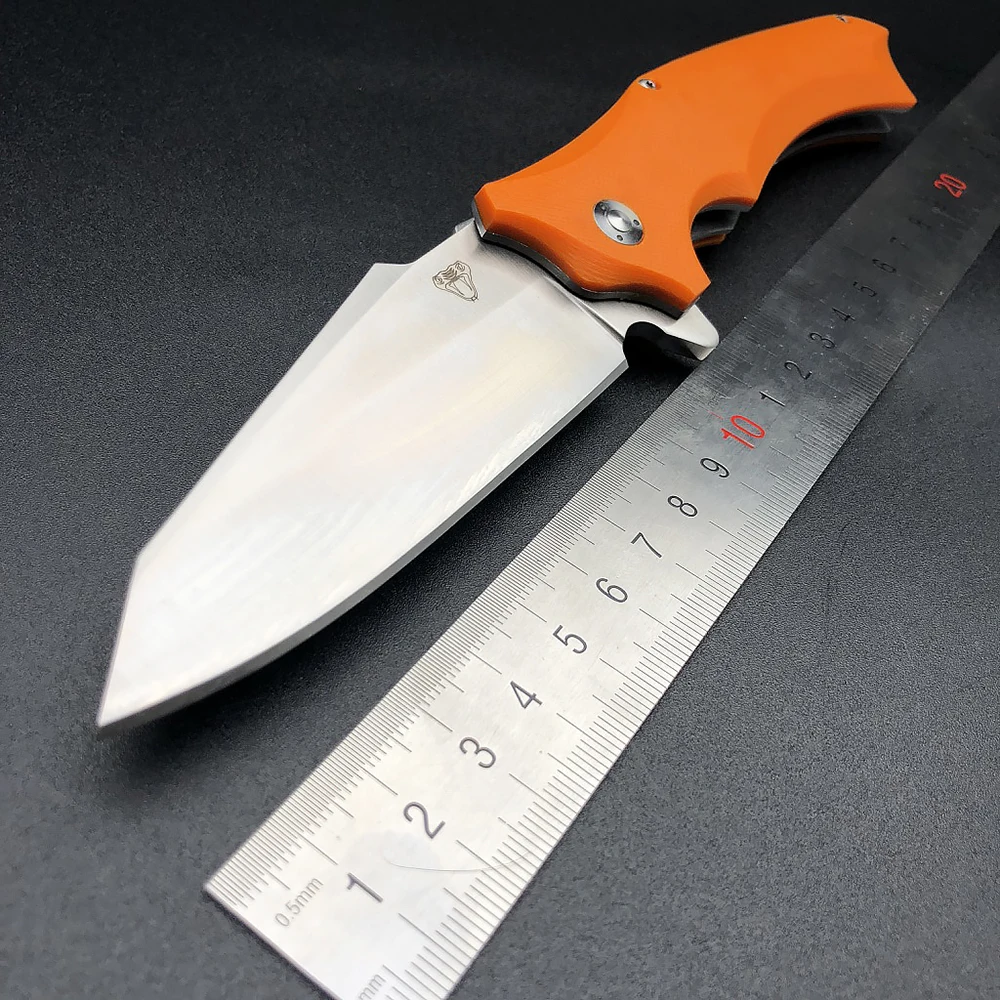 BMT Large Snake XJ10 Tactical Folding Knife 9Cr18Mov Blade G10 Handle