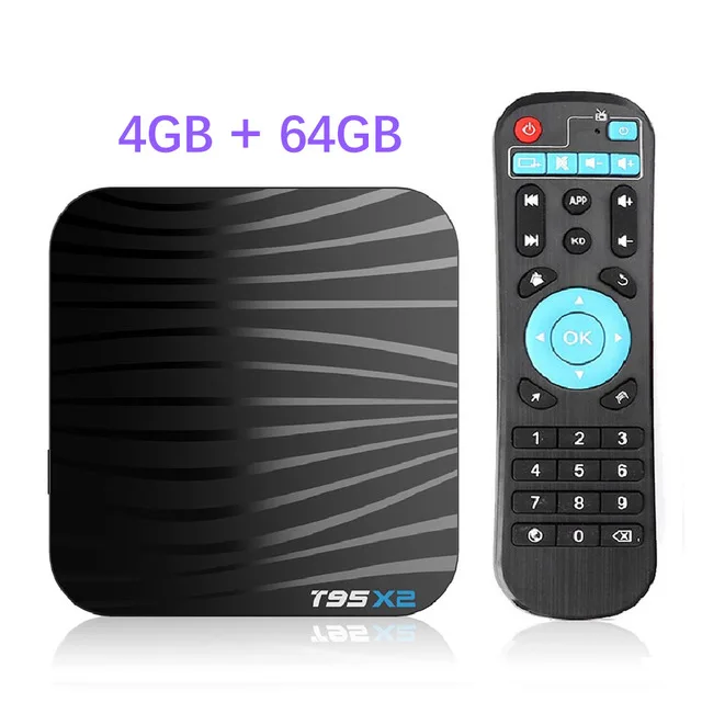 Android 8,1 смарт-ТВ коробка 4 Гб 64 Гб Amlogic S905X2 4 ядра T95X2 двухъядерный процессор Wi-Fi 100 м H.265 в формате 4 K UHD, 3D 60pfs USB3.0 Google Play T95 X2 - Цвет: Оранжевый