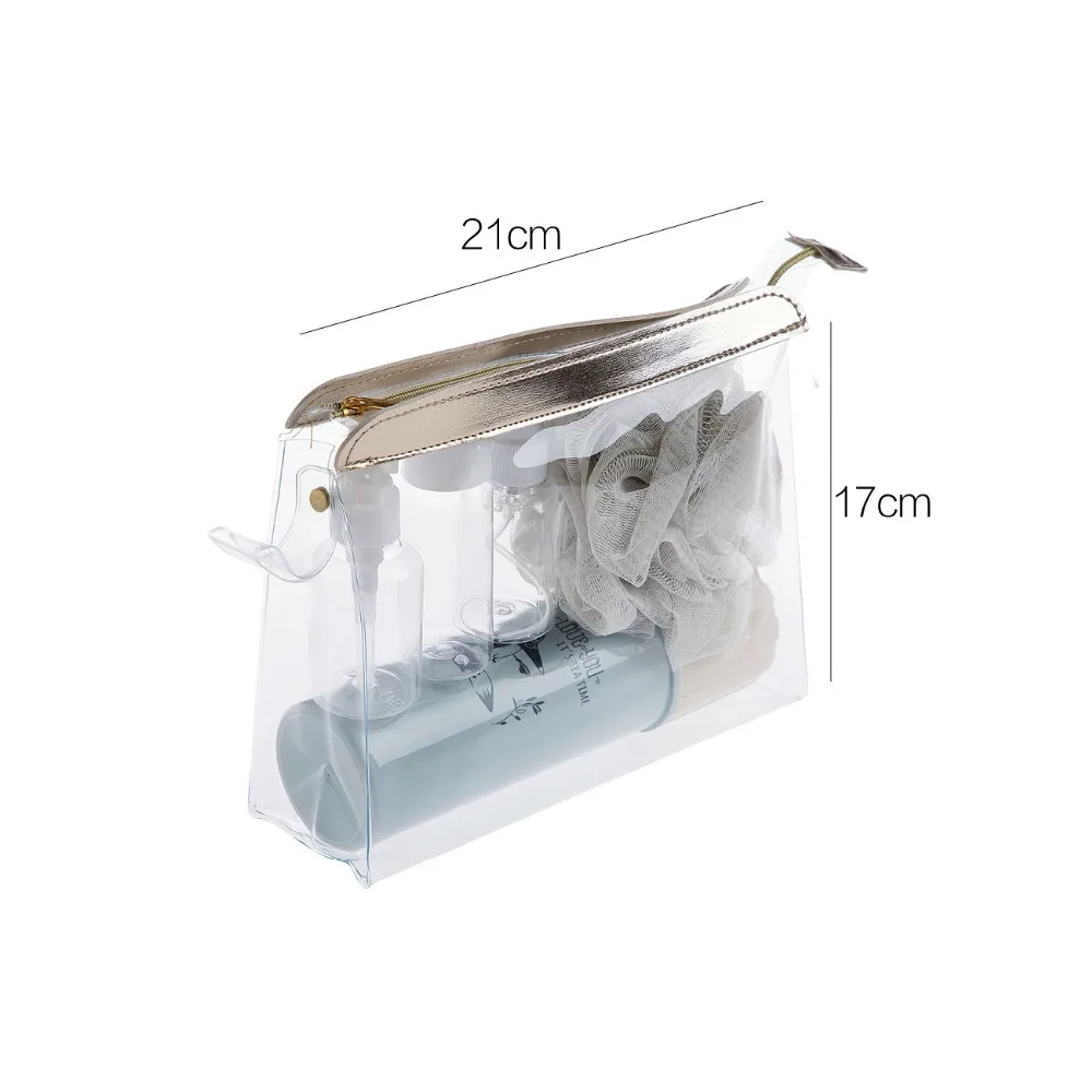 OTHERHOUSE 5Pcs Portable Soap Dispenser Set with Toothbrush Case Bath Sponge Travel Packing Shampoo Cosmetic Bottle Container OTHERHOUSE 5Pcs Portable Soap Dispenser Set with Toothbrush Case Bath Sponge Travel Packing Shampoo Cosmetic Bottle Container