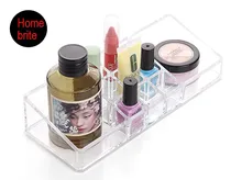 Organizador de cosmeticos Maquillaje Claro Joyería de Almacenamiento Organizador Cosmético Caja de Exhibición de Acrílico Caso de Rack Titular OW006