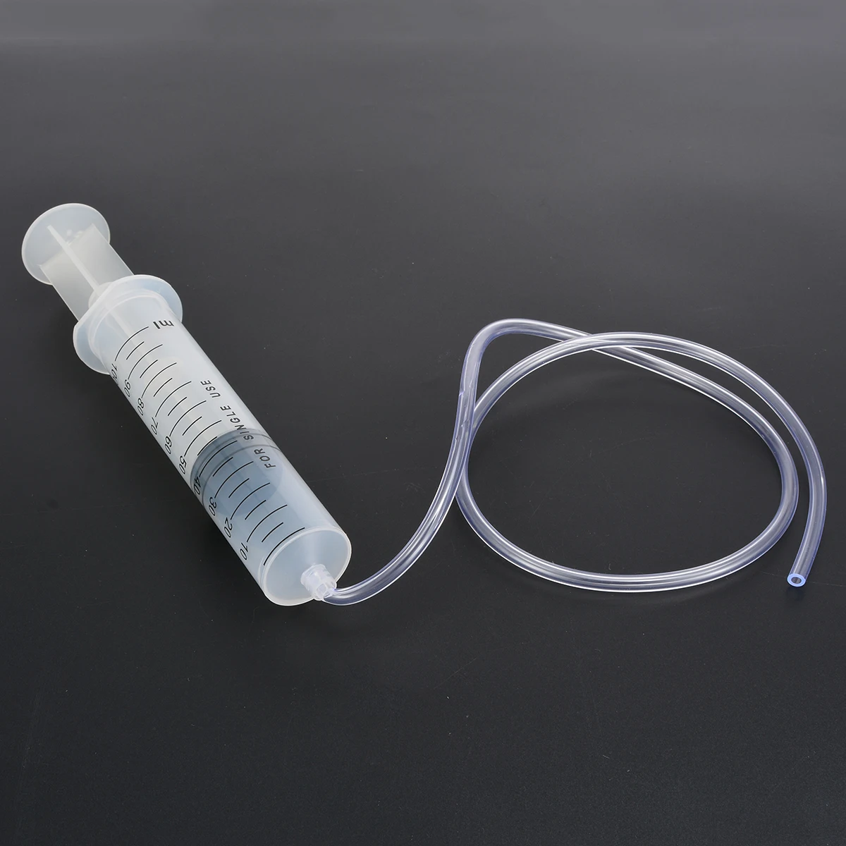 1pc Transparent Plastic Syringe Large Capacity 100ml With 80cm Clear Tube Pipe For Car Motor Application Parts