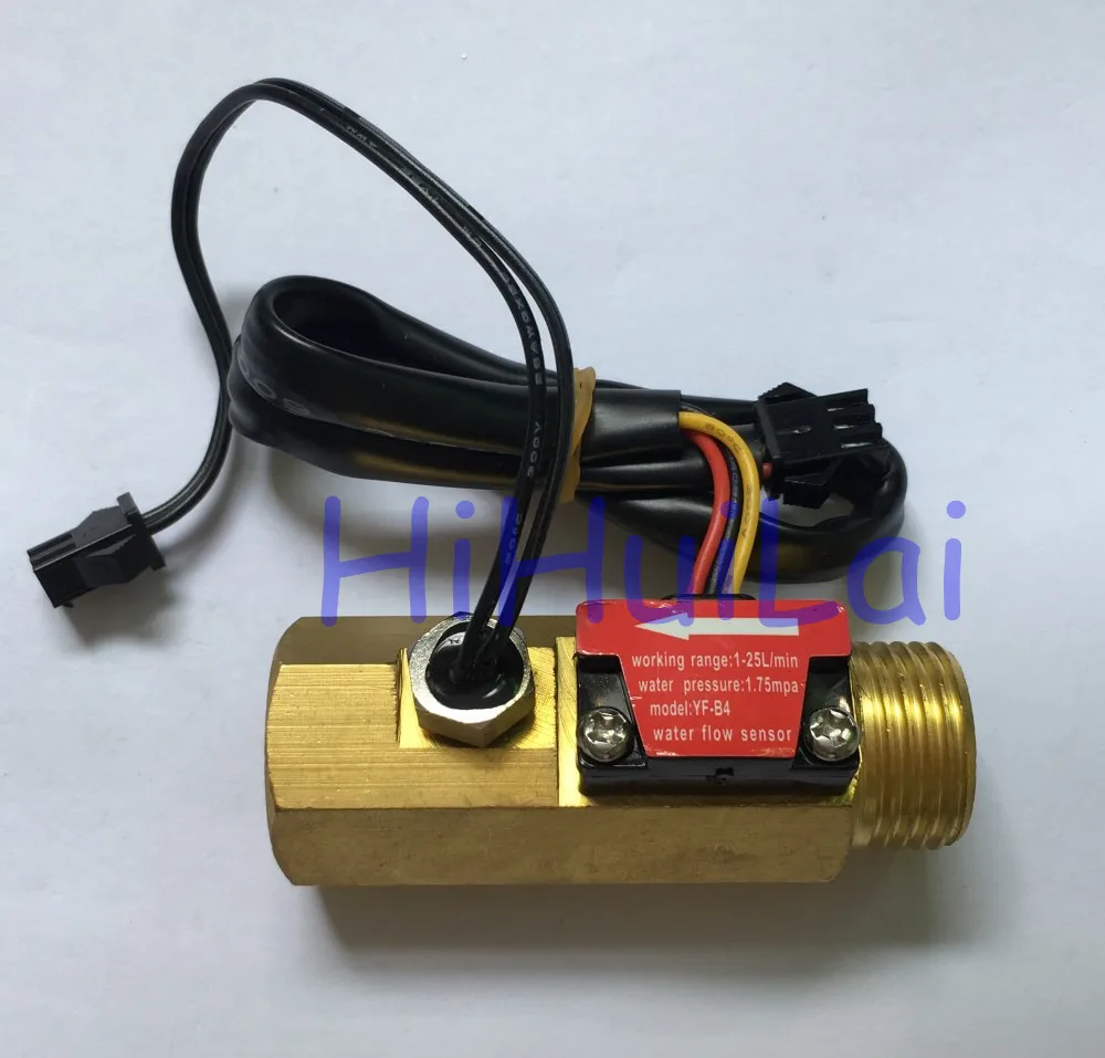 YF-B4 temperature sensor Hall effector flow sensor meter (3)