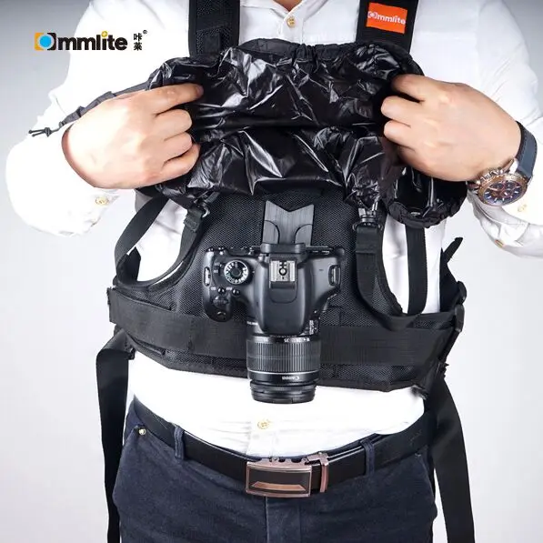 Commlite Multi Functional Rain Proof Photography Vest Camera Holder