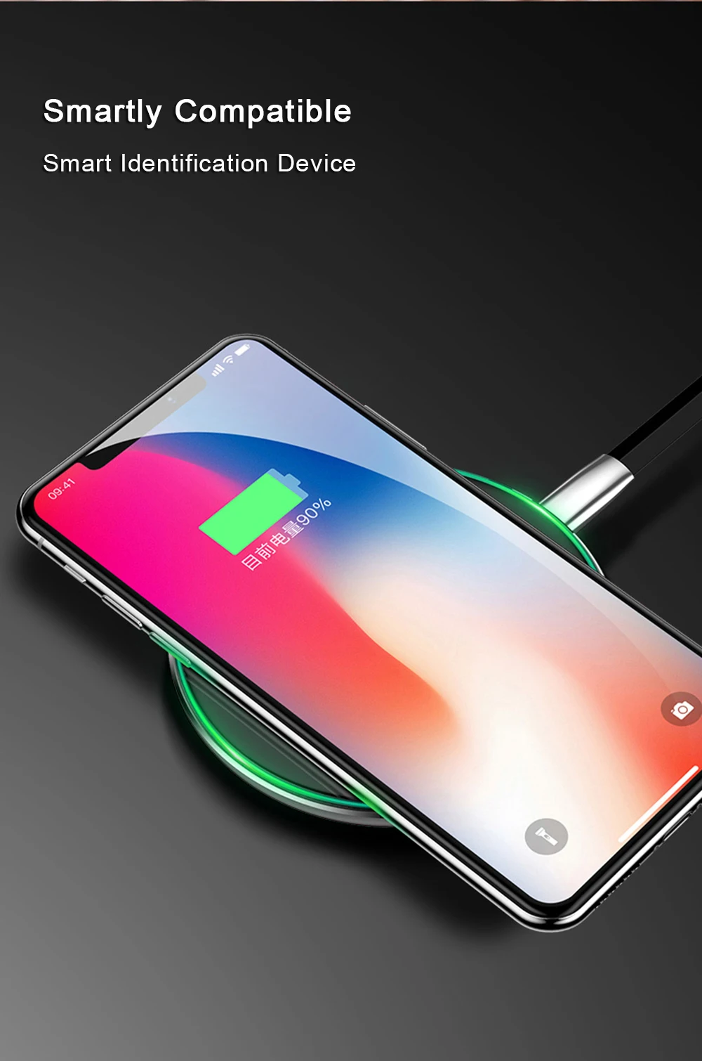 Universal 10W Wireless Charger For Samsung Galaxy S8 Plus S9 Note 8 S7 S6 Edge Fast Charging Pad Dock For iPhone X 8 Plus JK63 (8)