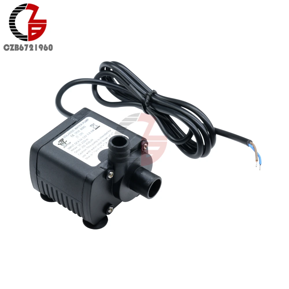 

Микро водяной насос DC 12 В 6 Вт 450 л/ч скорость потока водонепроницаемый Бесщеточный насос мини погружной водяной насос для аквариума фонтана бассейна