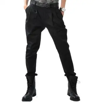 

2016 men's personality harem pants boot cut pant casual trousers plus size clothing singer costumes ! 37-37 free shipping