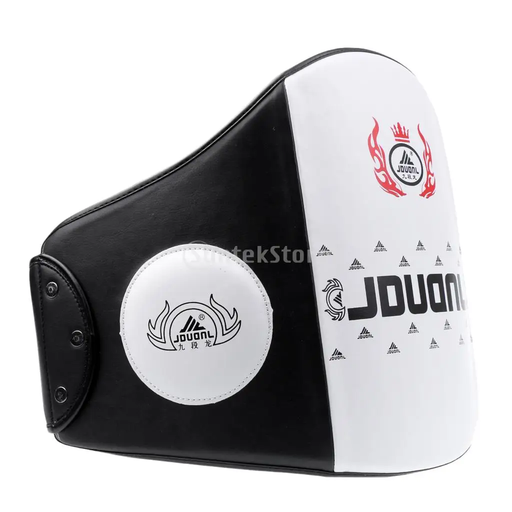 Boxing Muay Thai Training Waist Chest Guard MMA Protector Belt + Boxing Strike Focus Pad Punch Kicking Pad Arm Shield