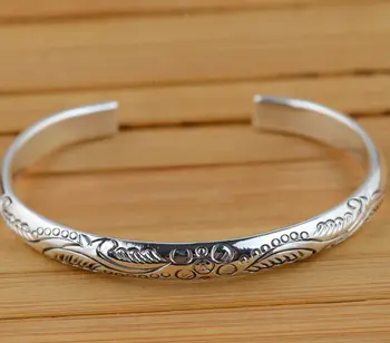 

S925 ANTIQUE STERLING SILVER BRACELET wholesale silver jewelry craft female exquisite style explosion gift