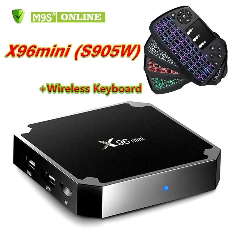 X96 MINI Android 7.1 Amlogic S905X Quad Core Smart Set-top Box RAM 2G 16G OTT HDMI H.265 2.4G WIFI Media Player A3 Air Mouse | Электроника