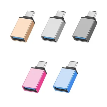 

100pcs Metal USB 3.1 Type C OTG Adapter Male to USB 3.0 A Female Converter Adapter OTG Function for Macbook Google Chromebook