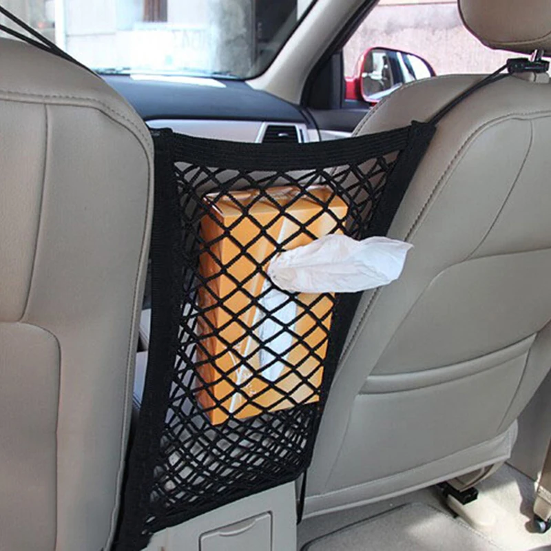 Автомобильный Органайзер сумка для хранения на спинку сиденья Сетчатая Сумка для Ford Focus 2 3 Fiesta Mondeo Kuga Citroen C4 C5 C3 Skoda Octavia Rapid Fabia
