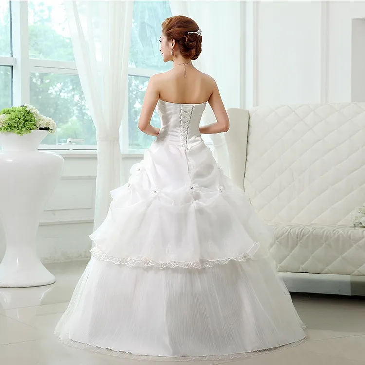 4 дизайна модное классическое новое недорогое белое розовое красное свадебное платье с вышивкой романтическое платье невесты Vestidos De Noiva