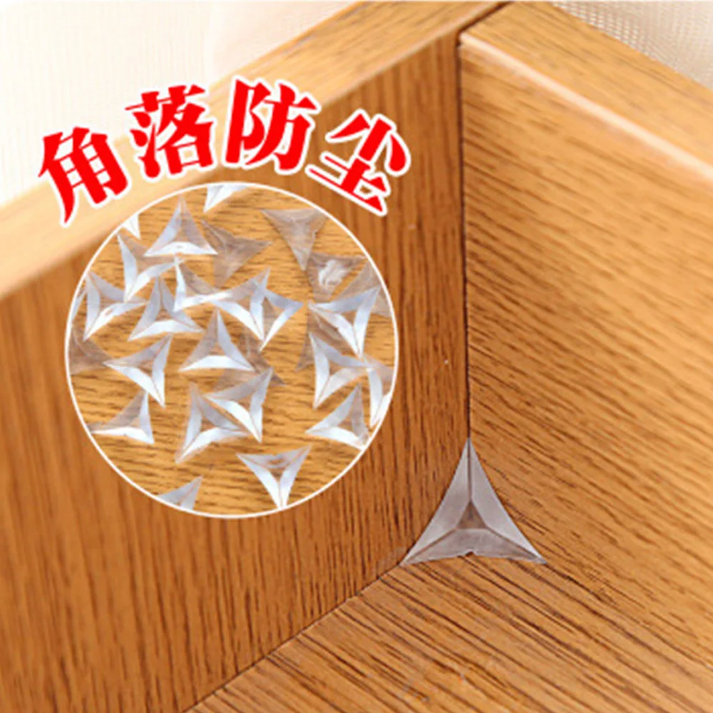 

Transparent Crystal Dust Clothes Closet Cabinet Drawer Corner Dust Collision Dead Rubber Rust 1pcs