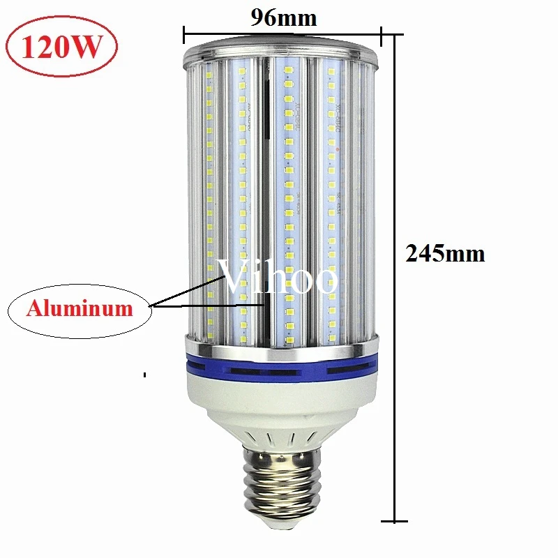 Лампада E27 E40 70 Вт 100 Вт 120 Вт 180 Вт светодиодный лампы E26 E39 уличный светильник ing AC85-265V Алюминий лампа "Кукуруза" от склада Точечный светильник 2 шт