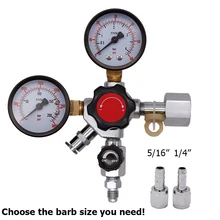 HomebrewCO2 бочонок регулятор давления для разливного пива Kegerators двойной датчик w/CGA320/W21.8 вход и предохранительный клапан сброса давления