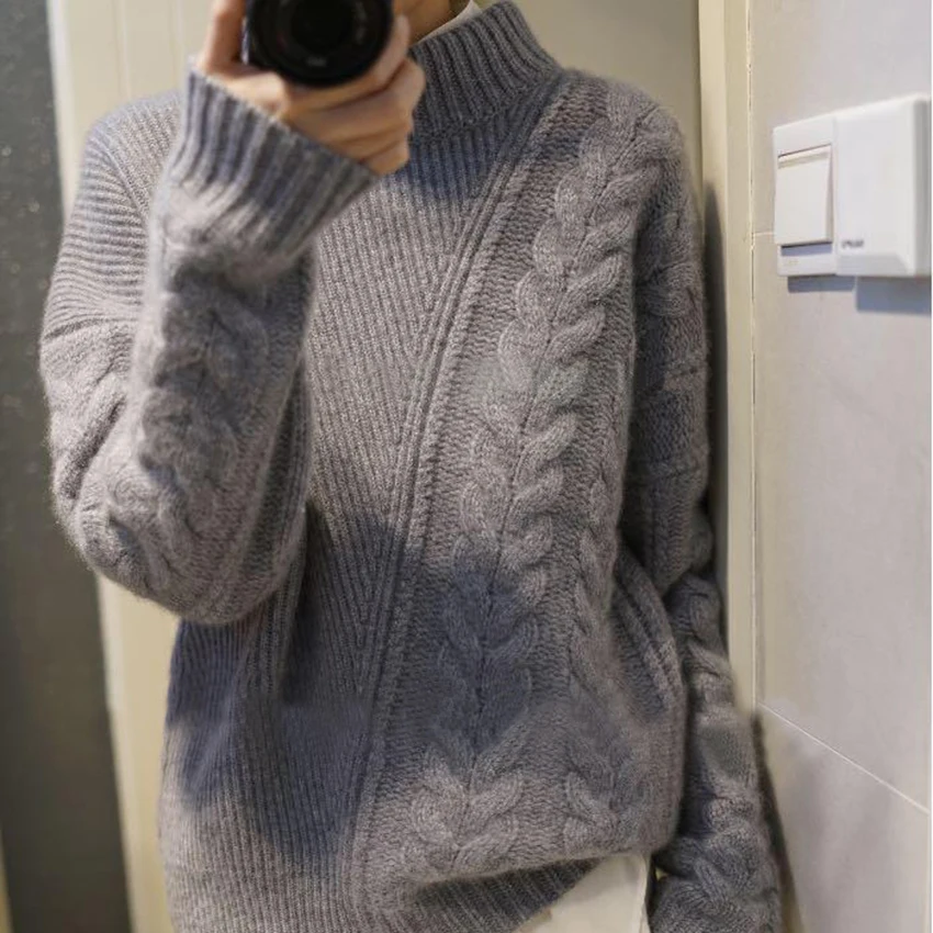 De Chandail Tricots Cavalier Fille Pulls Spéciale À Tricoter Gris Femmes Haut Femme Qualité 100Cachemire Laine Épais Pour Offre camel Et Supérieure IY6ybf7vg