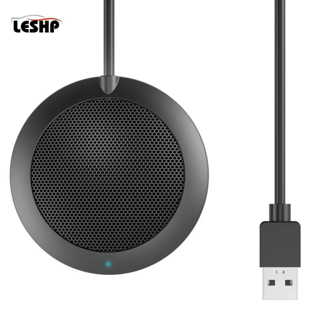

Omnidirectional Pickup Mic with USB Interface Drive Free Conference Microphone for Voice Chat Gaming Meetings