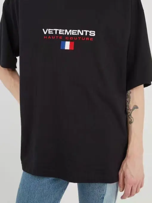 Хит, Брендовые мужские футболки Vete ts, женские, мужские, 1:1, хлопок, в стиле хип-хоп, с коротким рукавом, уличная одежда, Vete, мужские футболки с принтом ts