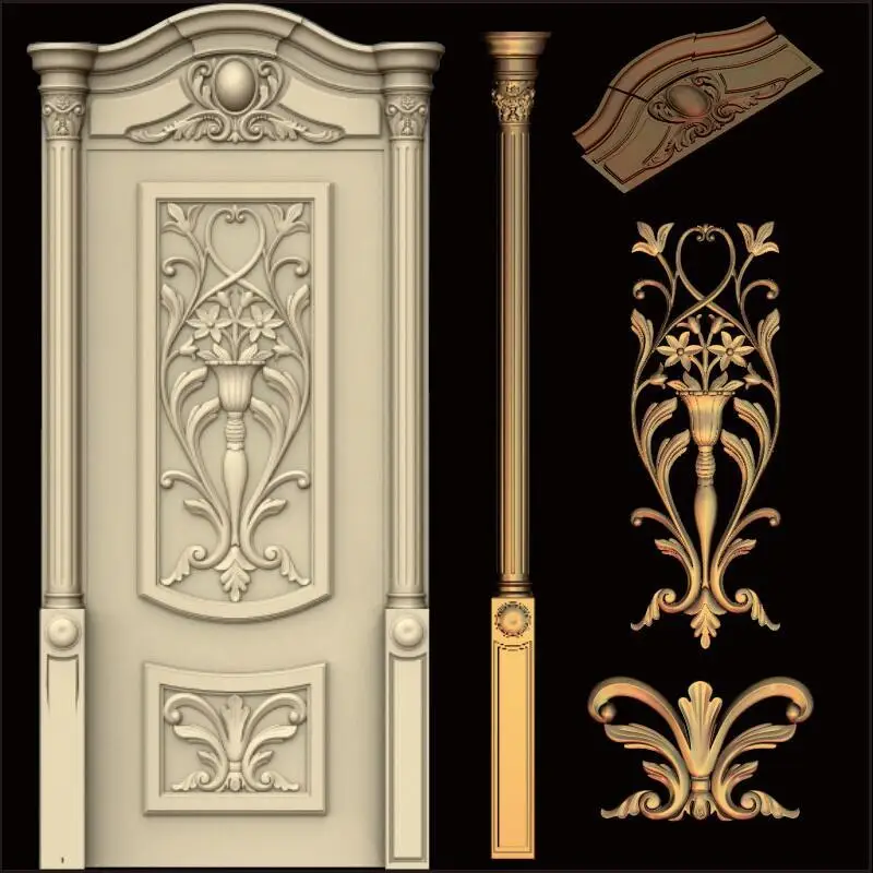 Door_010 3d модель STL рельефа для cnc STL формат двери 3d рельефа модель STL маршрутизатор 3 оси гравер ArtCam Door_010 3d модель STL рельефа для cnc STL формат двери 3d рельефа модель STL маршрутизатор 3 оси гравер ArtCam