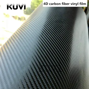 

size:1520MM Waterproof DIY Car Sticker Styling 4D Thicken Car Carbon Fiber Vinyl Wrapping Film Car Accessories Decals Sticker