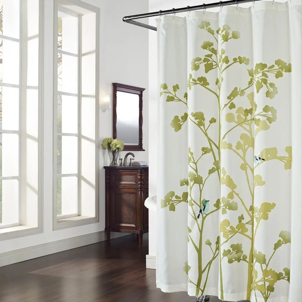 

Luchen Green Tree Shower Curtain,Flower,Plants for Bathroom,Floral ,Print Waterproof Polyester Fabric Shower Curtain