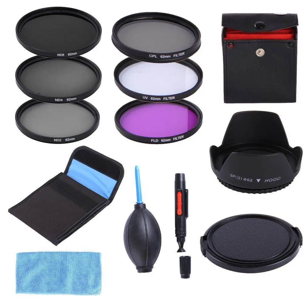 Description Picture 4 of item49mm 52mm 55mm 58mm 62mm 67mm 72mm 77mm UV CPL FLD ND2 ND4 ND8 Filter Kit+Lens Hood+Cap For Tamron AF 18-250mm/18-200mm