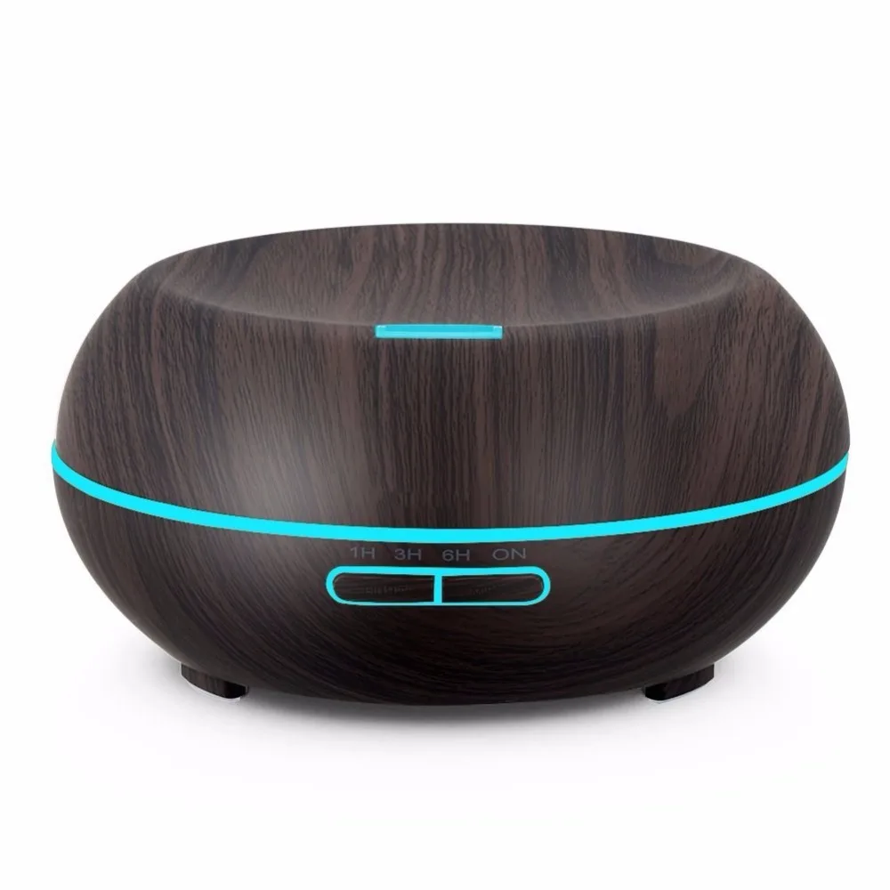 

Wood Grain Diffuseur Huile Essentiel Oil Diffuser 7 Color LED Lights Ultrasonic Cool Mist Humidificador Aromatherapy Diffuser