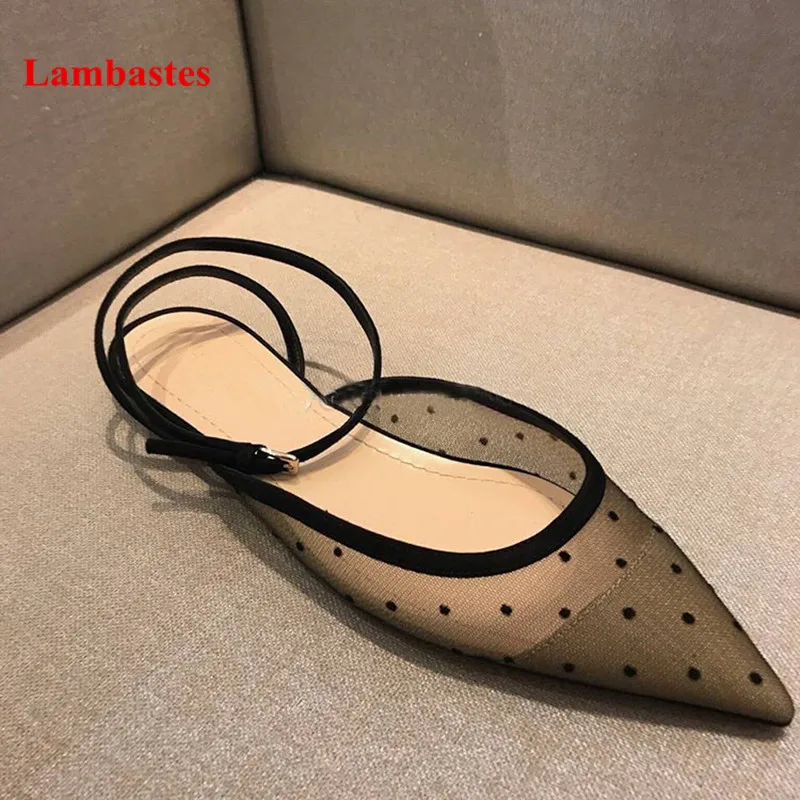 2018 New Spring Women Pumps Black Dot Air Mesh Pointed Toe Women Pumps Buckle Strap Cross-tied Lace Casual Shoes Women Low Heel 2018 New Spring Women Pumps Black Dot Air Mesh Pointed Toe Women Pumps Buckle Strap Cross-tied Lace Casual Shoes Women Low Heel