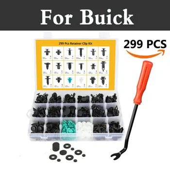 

299x Car Bumper Fasteners Clip Panel Moulding Assortments Kit Rivets For Buick Lucerne Park Avenue Rainer Rendezvous Verano