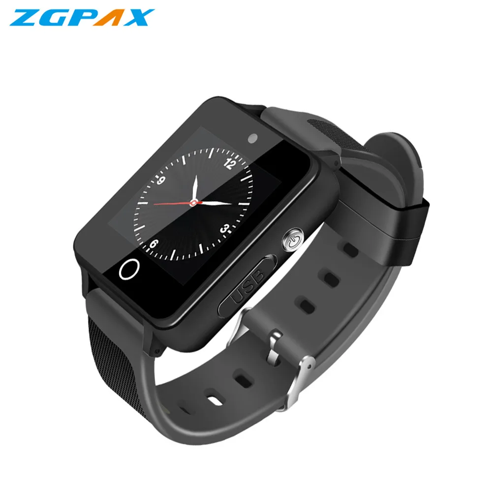 ZGPAX Смарт часы S9 MTK6580 Android 5,1 четырехъядерный 1 Гб+ 16 ГБ gps WiFi Bluetooth 4,0 SmartWatch телефон PK H1 H2 h7 K88H KW18 KW99 - Цвет: all black