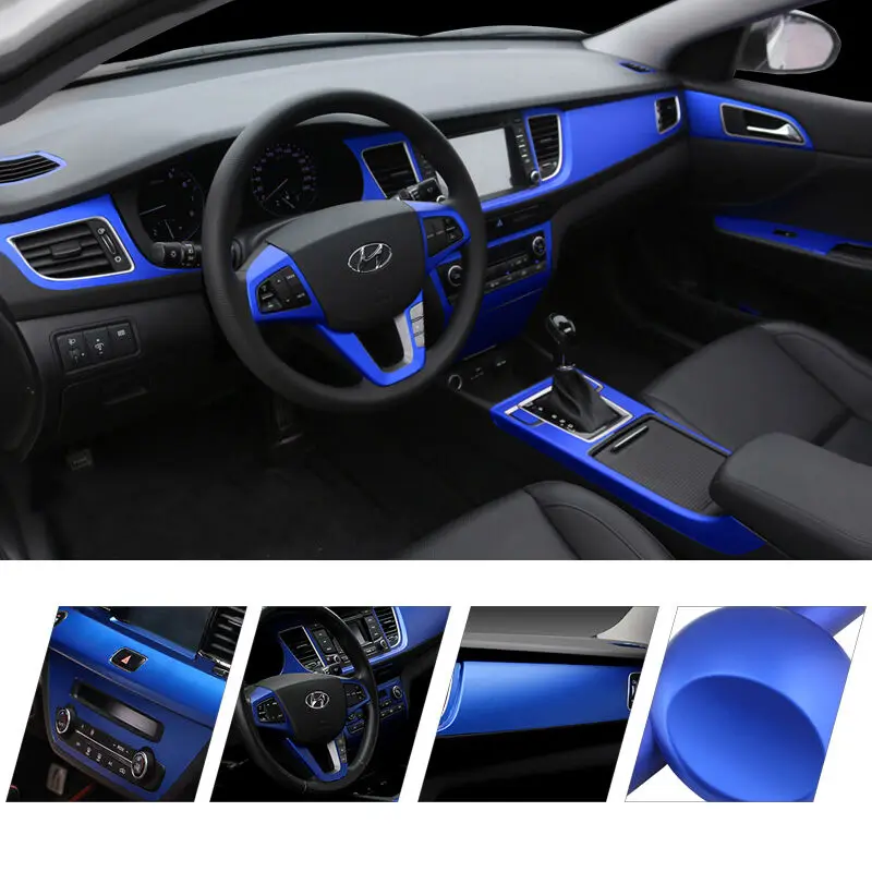 

car styling trim paster metal ice rind material automotive center stack stickers cool decoration colorful