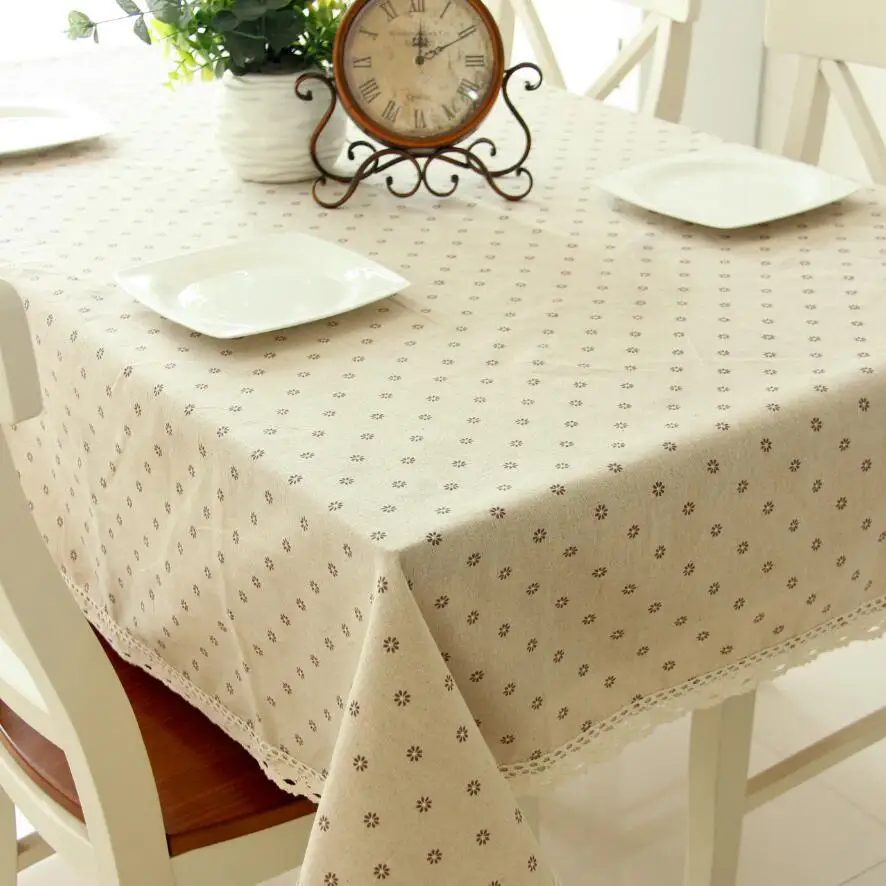 Daisy flower coffee Table Cloth dining table mat pastoral tea table